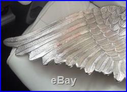 Solid Large Polished Aluminium Silver angel wing Serving Platter/plate/Dish