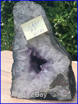 Stunning Angels Wing Shaped large Amethyst Crystal Geode 12.1lbs 9x6.5x6