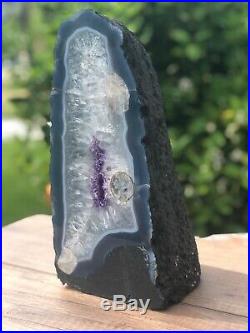 Stunning Large Angels Wing Shaped Amethyst Crystal Quartz Geode WithFeatures 17lbs
