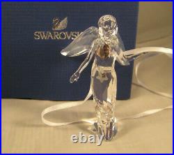 Swarovski Faceted Crystal Annual Ed. Holiday Angel withLarge Wings 2012 MIB