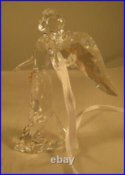 Swarovski Faceted Crystal Annual Ed. Holiday Angel withLarge Wings 2012 MIB