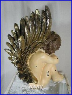 Sweet Sleeping Angel with Large Wings IN Gold 48cm New