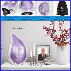 Teardrop Decorative Urns, Funeral Cremation Urns for Human Ashes Display at