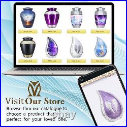 Teardrop Decorative Urns, Funeral Cremation Urns for Human Ashes Display at