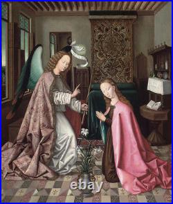 The Annunciation WINGED angel gabriel mary mother religious christian CANVAS