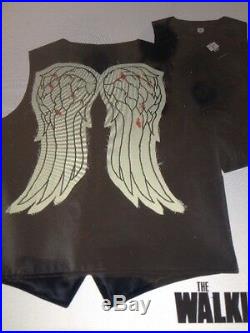 The Walking Dead Governor Darryl Dixon Angel Wings Vest Jacket LARGE & XXL