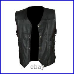 The Walking Dead Governor Daryl Dixon Angel Wings Faux Leather Vest Jacket