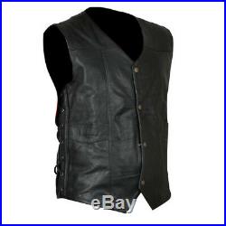 The Walking Dead Governor Daryl Dixon Angel Wings Genuine Cowhide Leather Vest