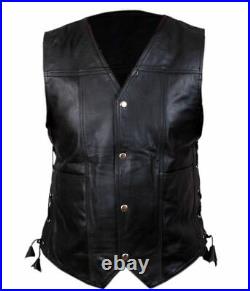 The Walking Dead Governor Daryl Dixon Angel Wings Leather Vest