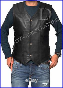 The Walking Dead Governor Daryl Dixon Angel Wings Leather Vest Jacket