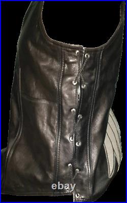 The Walking Dead Governor Daryl Dixon Angel Wings Leather Vest Jacket Bnwt
