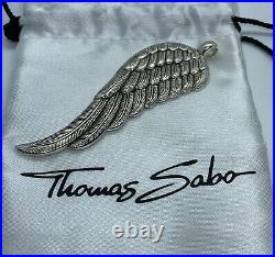 Thomas Sabo Angel Wing Pendant Authentic Genuine Oxidised Large As New