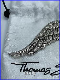 Thomas Sabo Angel Wing Pendant Authentic Genuine Oxidised Large As New