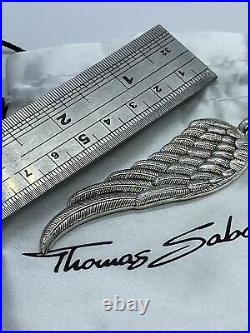 Thomas Sabo Angel Wing Pendant Authentic Genuine Oxidised Large As New