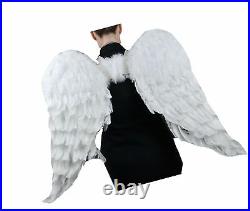 Touch of Nature 11008 Adult Angel Wing in White with Elastic Straps, 43 by 27