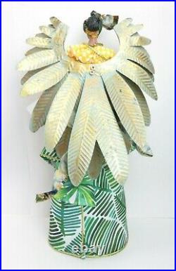 Trimsetter Doll Tree Topper exotic African inspired colorfully Turban with wings
