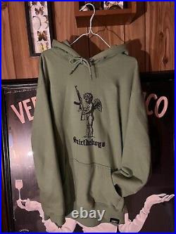 $UICIDEBOY$ Green Clip Your Wings Hoodie Size Large