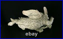 VINTAGE CHRISDON Large Garden Bunny Rabbit with Angel Wings 17 Long 12 Wide