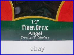 VTG Kurt S. Adler Fiber Optic Angel Tree Topper 14 Changing Colors Works