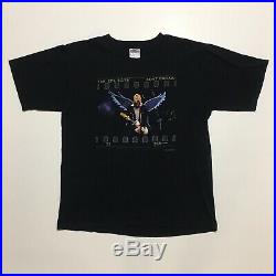VTG RARE 1999 Kurt Cobain Nirvana Angel Wings The End Of Music Band Shirt size L