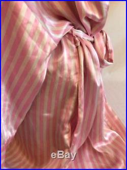 Victoria's Secret 2009 Fashion Show Striped Kimono Robe Glitter Angel Wings M/L