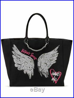 Victoria's Secret Fashion Show Bling Rhinestone Wings Angels & NYC City Tote NWT