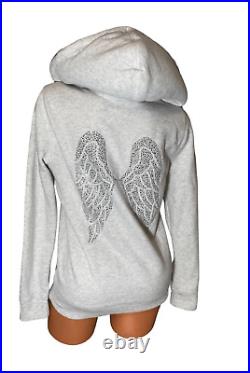 Victoria's Secret Fur Lined Angel Wings Hoodie Sweatshirt Xl