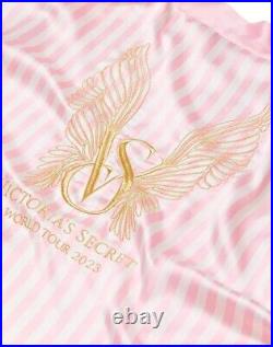 Victoria's Secret The World Tour'23 Iconic Pink Satin Robe M/L LE SOLD OUT