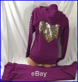 Victorias Secret Bling Supermodel Angel Wings Hoodie And Pant Set! Large