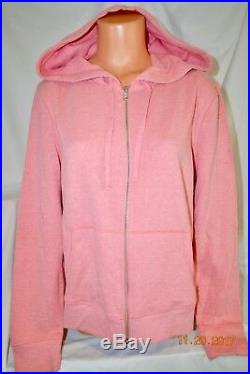 Victorias Secret Supermodel Angel Wing Sequins Bling Classic Zip Hoodie NWT L