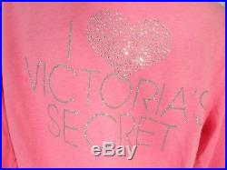 Victorias Secret Womens Large Hoodie Sweatpants Angel Wings Pink Track Suit