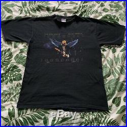 Vintage 1999 Kurt Cobain Angel Wings Shirt Size L All Sport End Of Music Nirvana