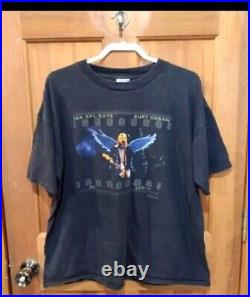 Vintage 1999 Kurt Cobain Nirvana The End of Music Angel Wings T-Shirt Size Xl