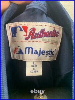 Vintage 90's Anaheim Angels Disney Winged Majestic 1/4 Zip Warmup Jacket Large