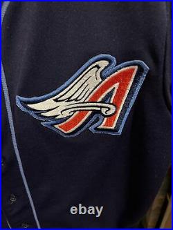 Vintage 90s MLB Majestic Anaheim Angels Baseball Jersey Wings Halo Men's Sz L