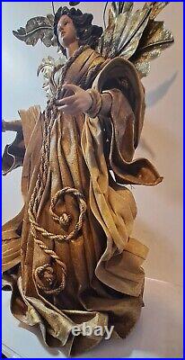 Vintage Angel Christmas tree topper or table piece with Leaf wings 17 Philipines