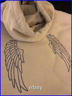 Vintage Angel Wings and Cross Hoodie