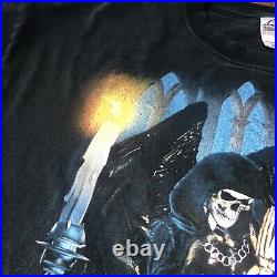 Vintage Fashion Victim T Shirt Men XL Winged Angel of Death Skeleton Grim Reaper