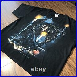 Vintage Fashion Victim T Shirt Men XL Winged Angel of Death Skeleton Grim Reaper