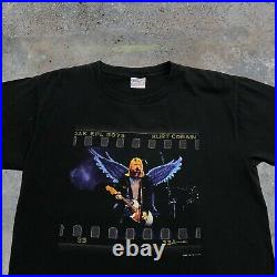 Vintage Kurt Cobain 1999 Angel Wings Nirvana Band Tee
