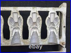 Vintage Large 6 Winged Angels Hinged Cake Ice Cream Chocolate Molds Wax Fun