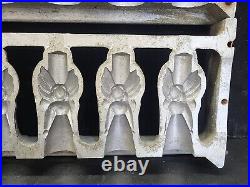 Vintage Large 6 Winged Angels Hinged Cake Ice Cream Chocolate Molds Wax Fun