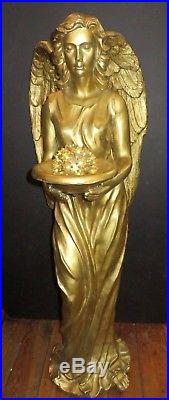 Vintage Large Angel Statue Lamp 48 Removable Wings