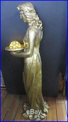 Vintage Large Angel Statue Lamp 48 Removable Wings