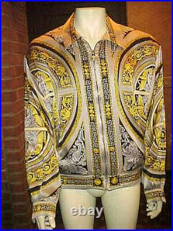 Vintage Mens Creme De Silk 100% Silk Jacket Full Zipper Large/xx-large Runs Big