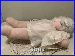Vintage Ms Noah Angel with wings Baby Doll stuffed plush animal toy 19 large