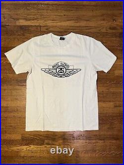 Vintage Stussy x Saint Alfred White Wing Logo T Shirt Size L BRAND NEW