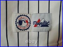 Vtg 90s Majestic Anaheim Angels Disney Wing Pinstripe Baseball Jersey Large USA