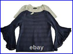 WHBM Nylon Angel Wing Sweaters. Lot Of 2. Large