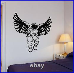 Wall Decal Diving Suit Space Angel Wings Astronaut Mural Vinyl Stickers (ed030)